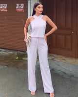 Halter Neck Two-Piece Set
