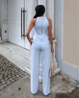Halter Neck Two-Piece Set