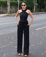 Halter Neck Two-Piece Set