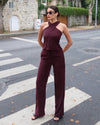 Halter Neck Two-Piece Set