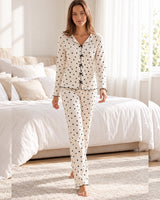 Heart Polka Pajama Set