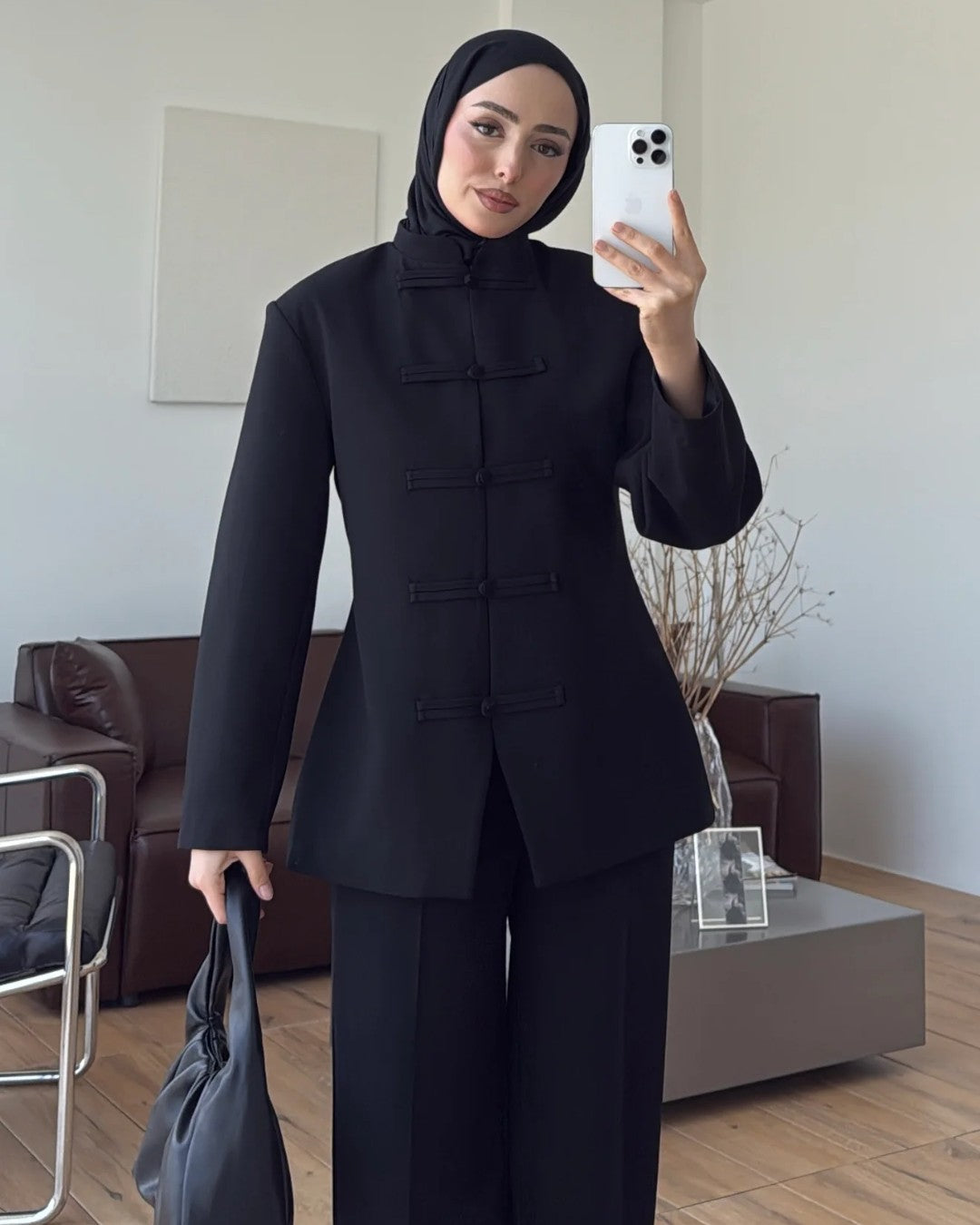 High Neck Tailored Suit