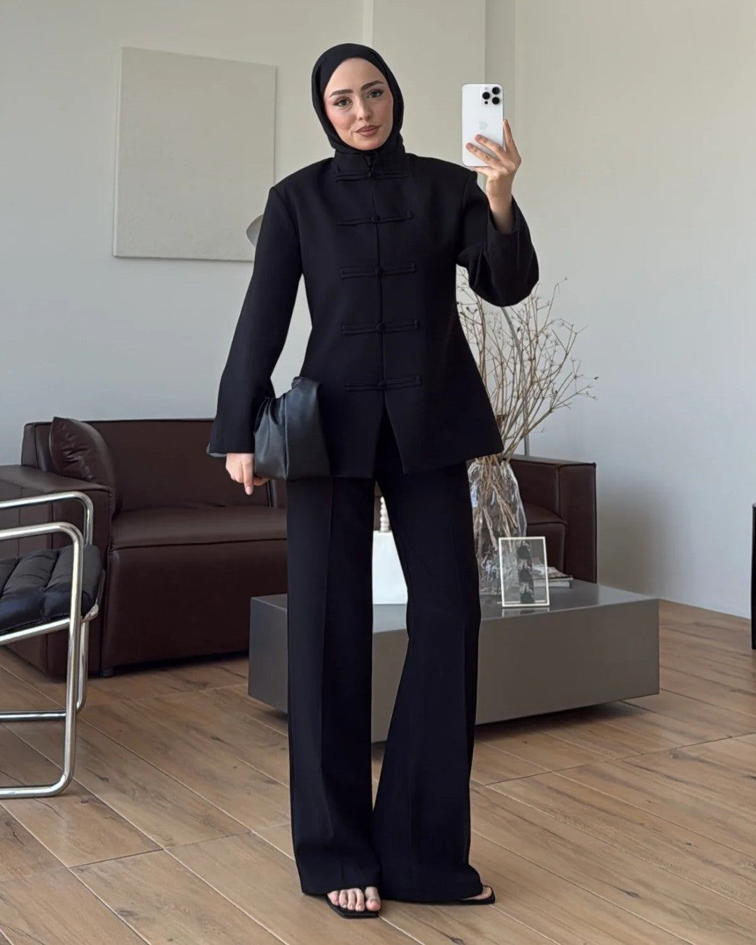 High Neck Tailored Suit