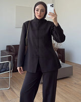 High Neck Tailored Suit