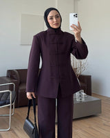 High Neck Tailored Suit