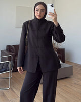 High Neck Tailored Suit
