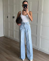 High-Waist Wide Leg Denim