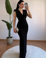 La Nuit Maxi Evening Dress