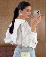 Lace Collar Statement Shirt