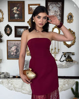 Lace Dantel Maxi Dress
