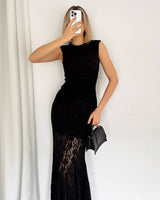 Lace Mermaid Maxi Dress