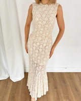 Lace Mermaid Maxi Dress