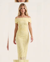 Lace Midi Elegant Dress