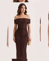 Lace Midi Elegant Dress