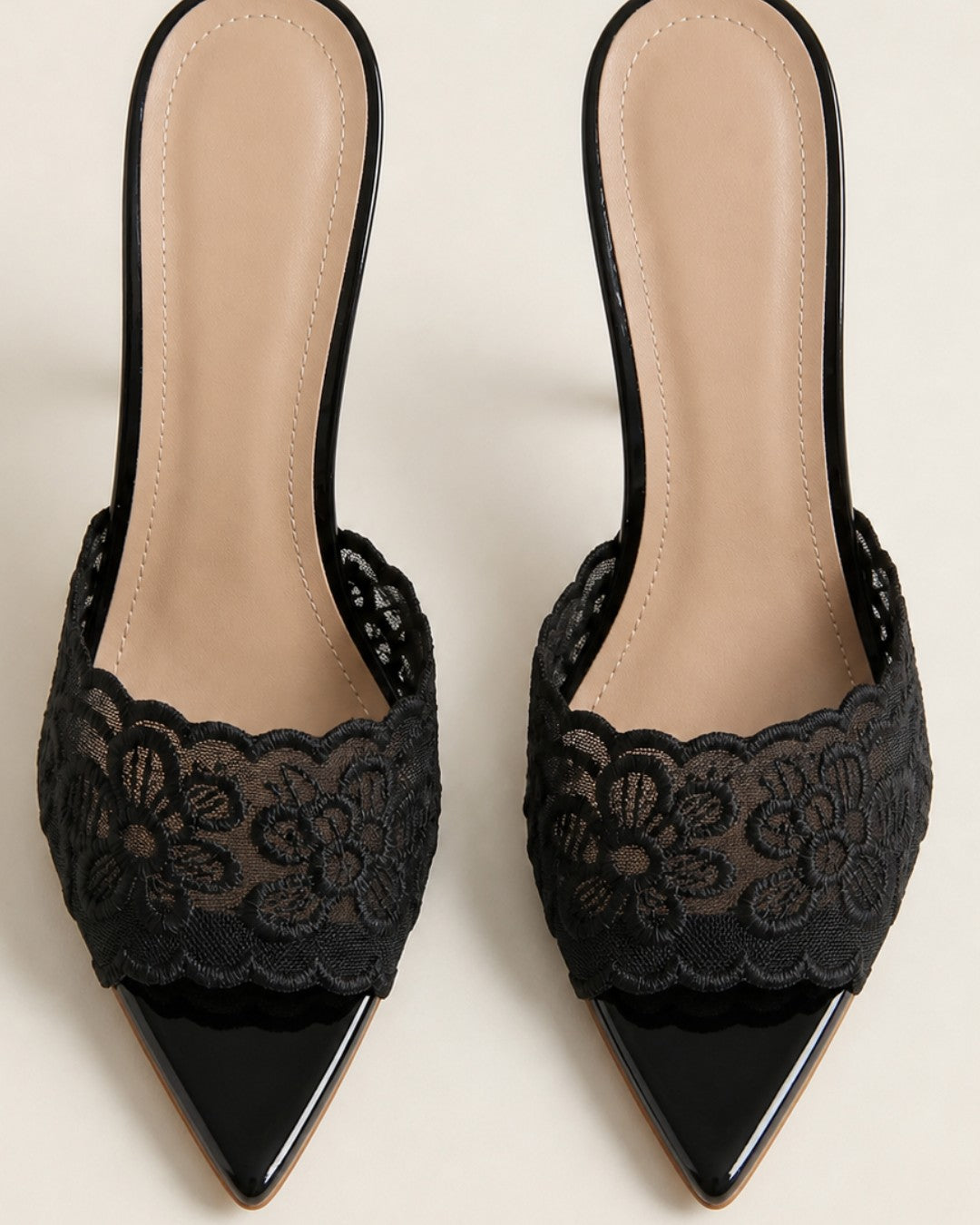 Lace Mule Gianvito Rossi Inspired