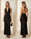 Lace Satin Gown