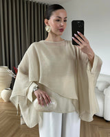 Layered Cape Flow Top