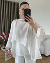 Layered Cape Flow Top