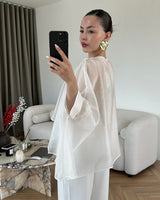 Layered Cape Flow Top