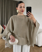 Layered Cape Flow Top