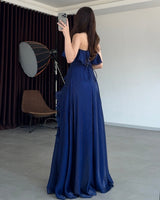 Lisa Ruffle Corset Gown