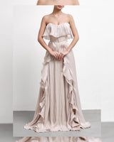 Lisa Ruffle Corset Gown