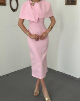 Louvre Cape Midi Dress