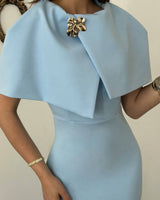 Louvre Cape Midi Dress