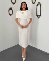 Louvre Cape Midi Dress