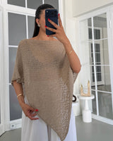 Lumière Shimmer Poncho Top