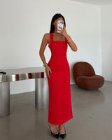 Lureva Square-Neck Dress