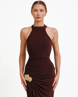 Luxe Halter Midi