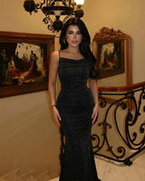 Luxury Black Sculpted Gown