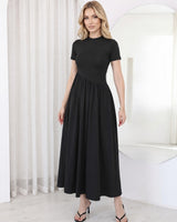 Margaux Asymmetric-Waist Maxi Dress