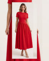 Margaux Asymmetric-Waist Maxi Dress
