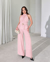 Marielle Halter Peplum Jumpsuit