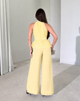 Marielle Halter Peplum Jumpsuit
