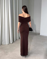 Marina Off-Shoulder Maxi Dress