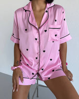 Midnight Hearts Pajama Set