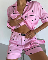 Midnight Hearts Pajama Set