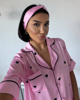 Midnight Hearts Pajama Set