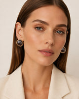 Midnight Strata Marbled Studs