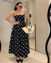 Milky Polka Maxi Dress
