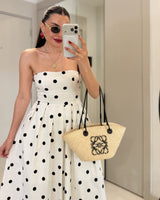 Milky Polka Maxi Dress
