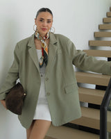 Minimal Linen Blazer
