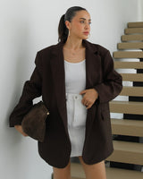 Minimal Linen Blazer