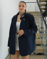 Minimal Linen Blazer