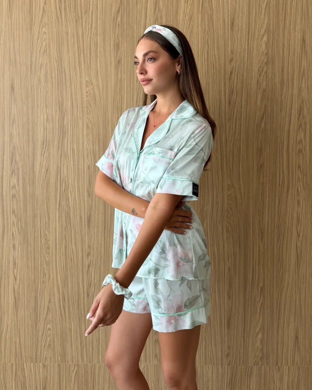 Mint Blossom Pajama Set