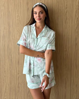 Mint Blossom Pajama Set