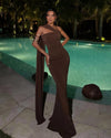 Mocha Drape Dress